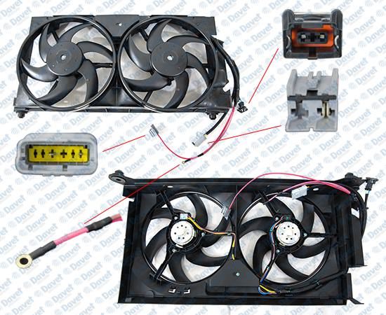 MGA-83245 Fan Motoru Davlumbazli Ciftli Tesisatli Peugeot Partner (5,5f) 1.9 D 1996-2008
